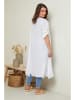 Curvy Lady Linnen cape wit