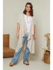 Curvy Lady Leinen-Cape in Beige