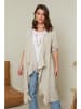 Curvy Lady Linnen cape beige