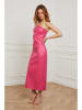 Joséfine Kunstleren jurk "Berty" roze