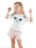 Denokids 2tlg. Outfit "White Cat" in Weiß/ Rosa