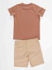 Denokids 2-delige outfit "Jeep Mood" lichtbruin/beige