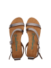 Comfortfusse Skórzane sandały w kolorze srebrnym