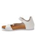 Comfortfusse Leder-Sandalen in Weiß