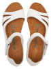 Comfortfusse Leren sandalen wit