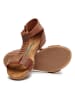 Comfortfusse Leder-Sandalen in Braun