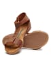 Comfortfusse Leren sandalen bruin