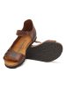 Comfortfusse Leren sandalen bruin