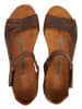 Comfortfusse Leren sandalen bruin