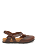 Comfortfusse Leder-Sandalen in Braun