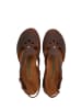 Comfortfusse Leder-Sandalen in Braun