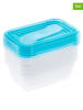 Joybos 5-delige set: lunchboxen blauw - 500 ml