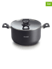 Brandt 2-delige set: kookpan met deksel zwart - Ø 24 cm