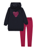 ESPRIT 2-delige outfit zwart/roze