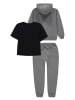ESPRIT 3-delige outfit grijs/zwart