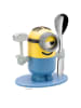 WMF 2tlg. Set: Eierbecher und Löffel "Minions" in Blau/ Gelb