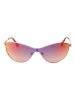 Guess Dameszonnebril zilverkleurig/rood