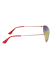 Guess Damskie okulary przeciwsłoneczne w kolorze srebrno-czerwonym