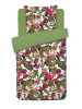 CXL by Christian Lacroix Satin-Bettwäsche-Set in Grün/ Pink