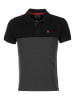 Degré Celsius Poloshirt "Caloste" in Anthrazit/ Schwarz