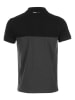 Peak Mountain Poloshirt "Caloste" in Anthrazit/ Schwarz
