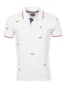 Peak Mountain Koszulka polo "Clamar" w kolorze białym