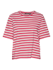 Vero Moda Shirt "Moly" in Pink/Weiß