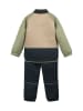 enfant 2-delige thermo-outfit groen/zwart/beige