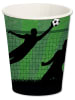 Lutz Mauder Partybecher "Fußball" in Grün - 8 Stück
