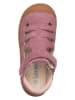 lamino Leren enkelsandalen roze