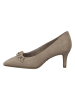 Tamaris Leder-Pumps in Beige 