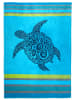 Le Comptoir de la Plage Ręcznik plażowy "Relax - Baja" w kolorze niebieskim - 180 x 140 cm