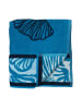 Le Comptoir de la Plage Strandtuch "Kaly" in Blau - (L)180 x (B)140 cm