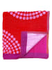 Le Comptoir de la Plage Strandlaken "Copacabana - Spirale" rood/oranje - (L)180 x (B)140 cm