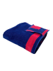 Le Comptoir de la Plage Strandlaken "Bora Bora - Conigli" donkerblauw/rood - (L)180 x (B)140 cm