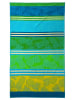 Le Comptoir de la Plage Strandlaken "Coloradas - Cancun" groen/lichtblauw/blauw - (L)170 x (B)90 cm