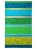 Le Comptoir de la Plage Strandtuch "Coloradas - Cancun" in Grün/ Hellblau/ Blau - (L)170 x (B)90 cm