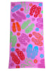 Le Comptoir de la Plage Ręcznik plażowy "Sabbia" w kolorze jasnoróżowym ze wzorem - 170 x 90 cm