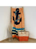 Le Comptoir de la Plage Mikrofaser-Strandtuch "Sabbia - Galway" in Orange - (L)170 x (B)90 cm