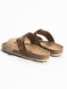 BACKSUN Pantoletten "Clarina" in Beige