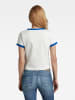 G-Star Shirt in Weiß/ Blau