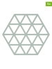 Zone Denmark 2er-Set: Untersetzer "Triangles" in Hellblau - (L)16 x (B)14 cm
