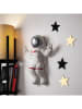 Evila Dekoracja ścienna "Astronaut" w kolorze białym - 35 x 47 x 10 cm