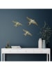 Evila Wanddecoratie "Flying Swallow" goudkleurig