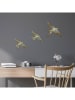 Evila Wanddecoratie "Flying Swallow" goudkleurig