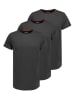 Authentic Style 3er-Set: Shirts in Anthrazit
