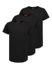 Authentic Style 3er-Set: Shirts in Schwarz