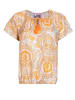 LIEBLINGSSTÜCK Bluzka "Rava" w kolorze beżowo-biało-pomarańczowym