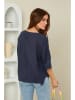 Rodier Lin Leinen-Bluse in Dunkelblau