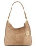 Anna Morellini Leren schoudertas "Linda" taupe - (B)29 x (H)24 x (D)8 cm